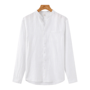 Camisa de Linho Manga Longa Old Money - Greece