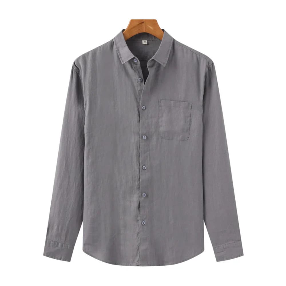 Camisa de Linho Manga Longa Old Money - Greece